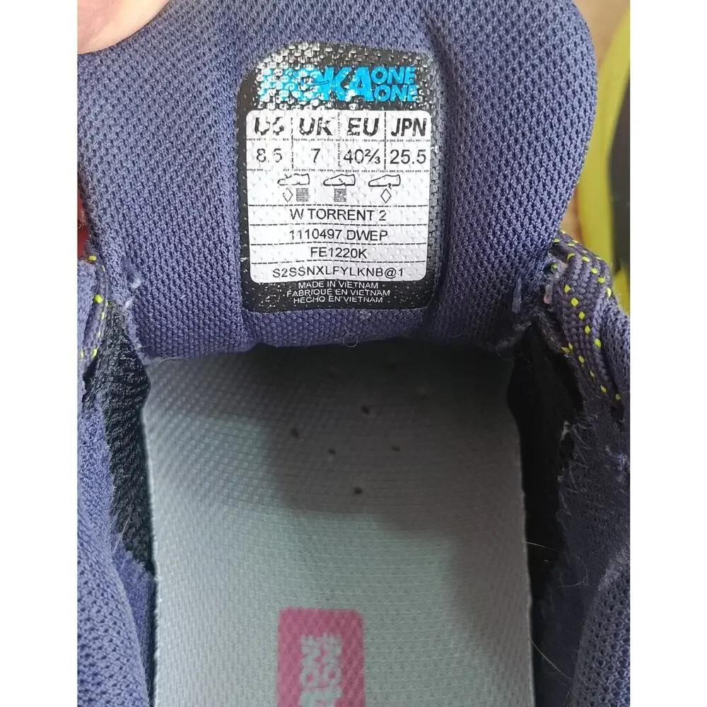 Hoka One One Torrent 2 Running Shoes Women's Size 8.5 Great Condition